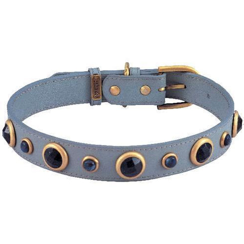 Blue Sand Stone And Sodalite Imperial Dog Collar XL
