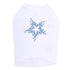 Blue Star Rhinestone Dog Tank