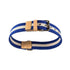 Blue and Cream Tape Large Dog Collar