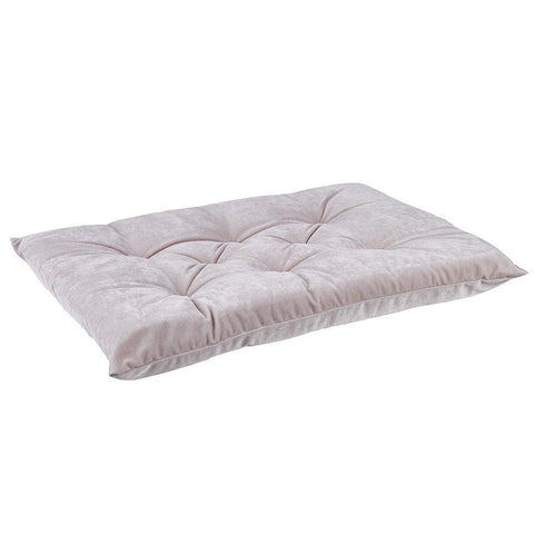 Blush Microvelvet Tufted Cushion Dog Crate Mat