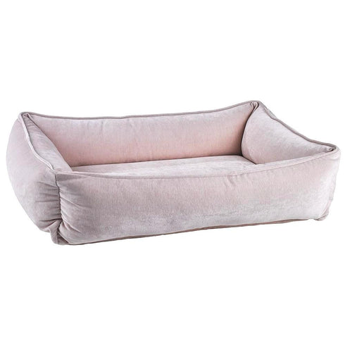 Blush Microvelvet Urban Lounger Dog Bed