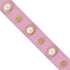 Boho Pearl Pink Leather Dog Collar