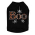 Boo With Silver Spiders Rhinestone Dog Tank
