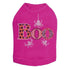 Boo With Silver Spiders Rhinestone Dog Tank