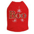 Boo With Silver Spiders Rhinestone Dog Tank