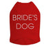 Brides Dog Rhinestone Dog Tank