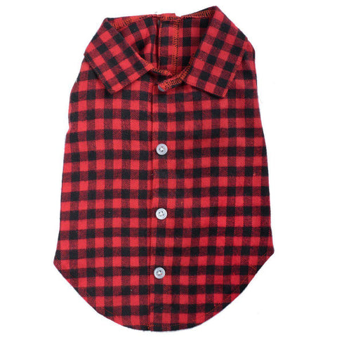 Buffalo Plaid Dog Shirt