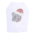 Bulldog Santa Rhinestone Dog Tank
