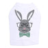 Bunny With Glasses Rhinestone Dog Tank
