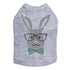 Bunny With Glasses Rhinestone Dog Tank