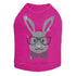 Bunny With Glasses Rhinestone Dog Tank