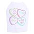 Candy Conversation Hearts Rhinestone Dog Tank