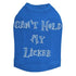 Can't Hold My Licker Rhinestone Dog Tank
