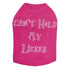 Can't Hold My Licker Rhinestone Dog Tank
