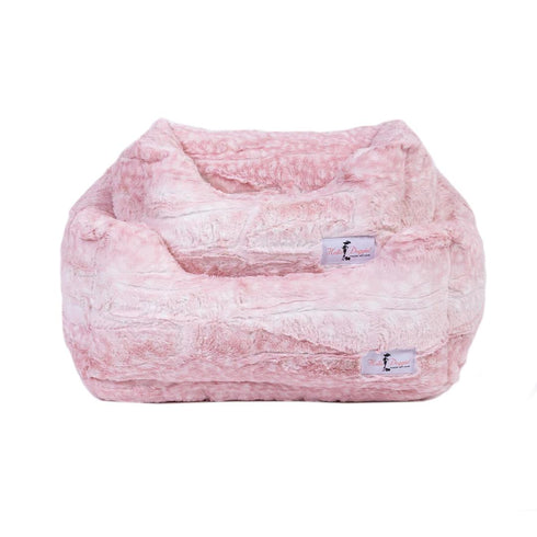Cashmere Dog Bed Pink Fawn