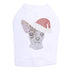 Chihuahua Santa Rhinestone Dog Tank