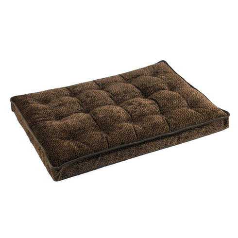 Chocolate Bones Microvelvet Dog Crate Mattress