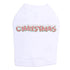Christmas Rhinestone Dog Tank