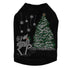 Christmas Tree With Reindeer Rhinestone Dog Tank