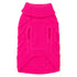 Chunky Knit Turtleneck Dog Sweater Pink