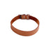Colima Classic Leather Dog Collar Hazelnut