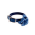 Colima Classic Leather Dog Flowerette Slider Orion Blue