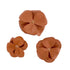Colima Classic Rhinestone Leather Dog Flowerette Slider Hazelnut