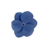 Colima Classic Rhinestone Leather Dog Flowerette Slider Orion Blue