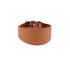Colima Fish Tail Leather Dog Collar Hazelnut