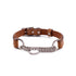 Colima Martingale Leather Dog Collar Hazelnut
