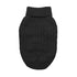 Combed Cotton Cable Knit Dog Sweater Jet Black