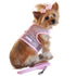 Cool Mesh Dog Harness And Leash Solid Pink