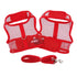 Cool Mesh Dog Harness And Leash Solid Red
