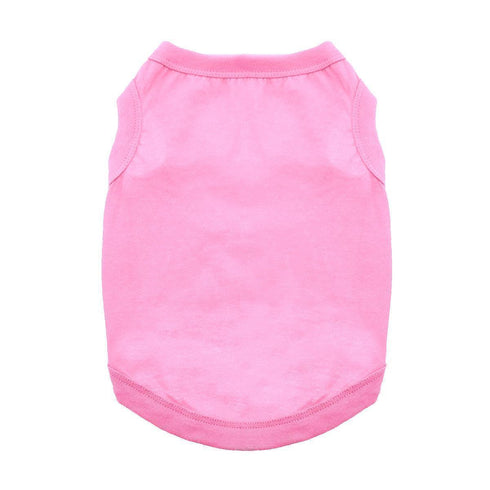 Cotton Dog Tank Carnation Pink Large