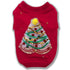 Couture Christmas Tree Green Dog T-Shirt
