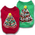 Couture Christmas Tree Green Dog T-Shirt