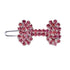Crystal Bone Dog Barrette Pink