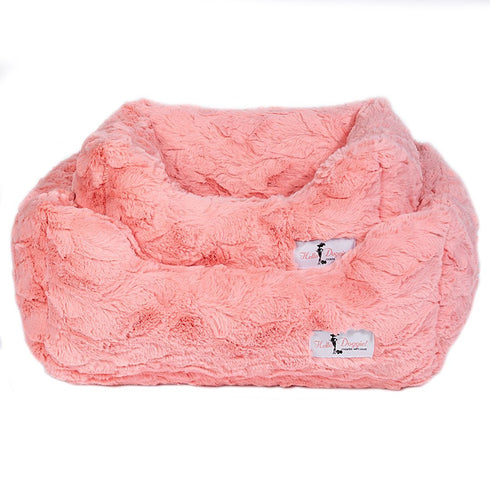 Cuddle Dog Bed Peach
