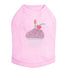 Cupcake With Candle Rhinestone Dog Tank