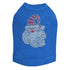 Curly Beard Santa Rhinestone Dog Tank