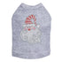 Curly Beard Santa Rhinestone Dog Tank