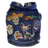 Custom Day Of The Dead Denim Dog Jacket