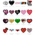 Custom Denim Dog Jacket Patches - Hearts & Love