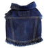 Custom Girl Gang Denim Dog Jacket With Ruffles