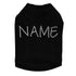Custom Name Clear Rhinestone Dog Tank