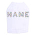 Custom Name Multicolor Rhinestone Dog Tank
