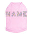 Custom Name Multicolor Rhinestone Dog Tank
