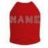 Custom Name Multicolor Rhinestone Dog Tank
