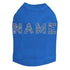 Custom Name Multicolor Rhinestone Dog Tank