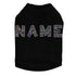 Custom Name Multicolor Rhinestone Dog Tank
